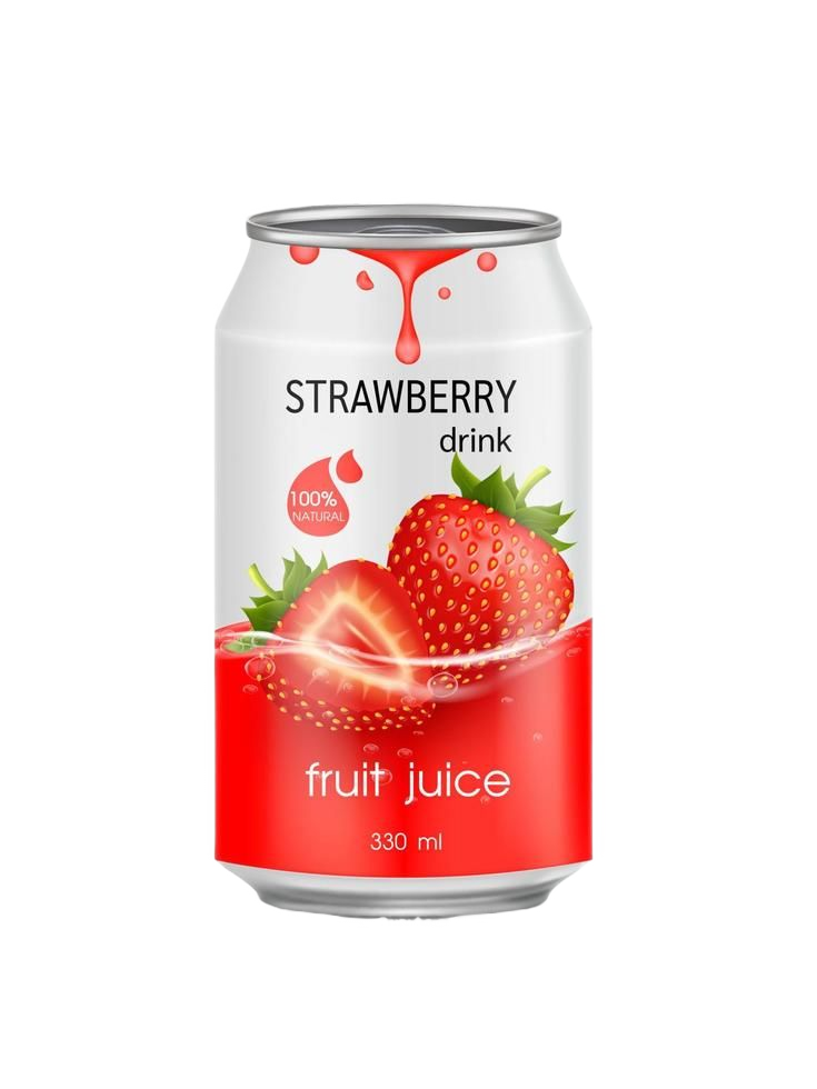 Strawberry Drink Can